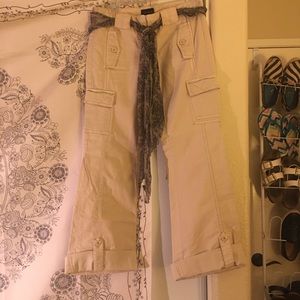 The Limited Khaki Capri Pants